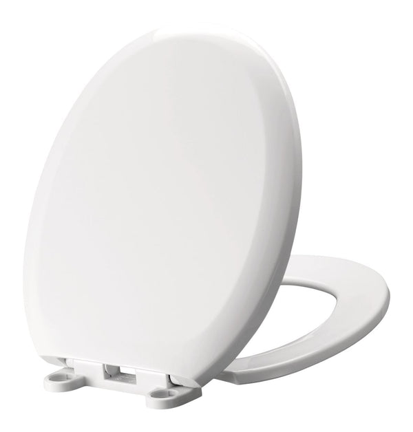 Danze Plastic Slow Close Round Toilet Seat, Antibacterial W1