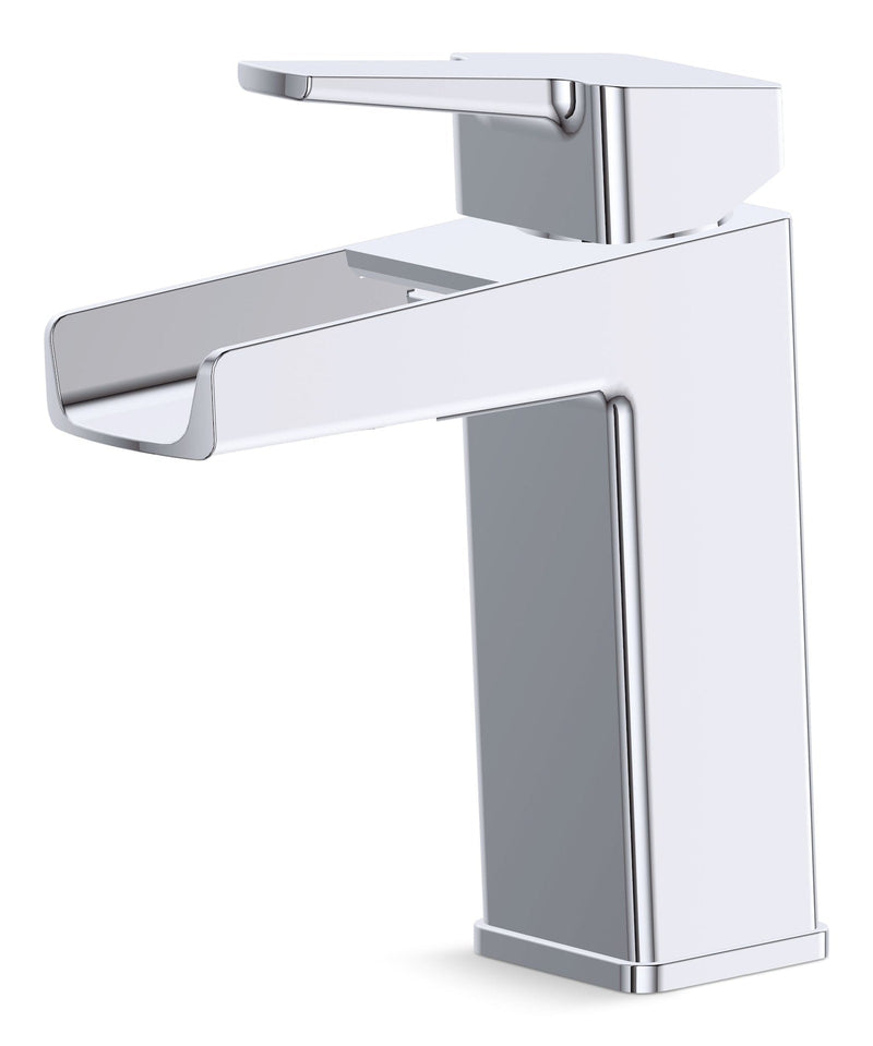 Danze Reeve Single Handle Single Hole 4-in Centerset Bathroom Sink Faucet with Pop-up Drain, Chrome V7