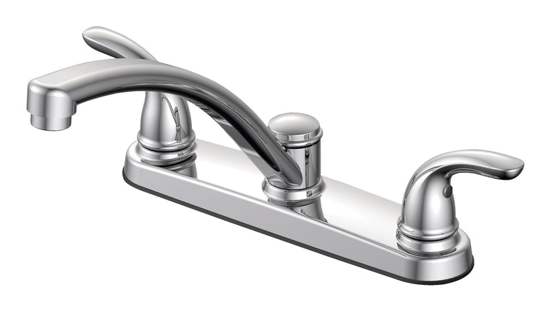 Danze Renovate Double Handle Kitchen Faucet, Chrome C1