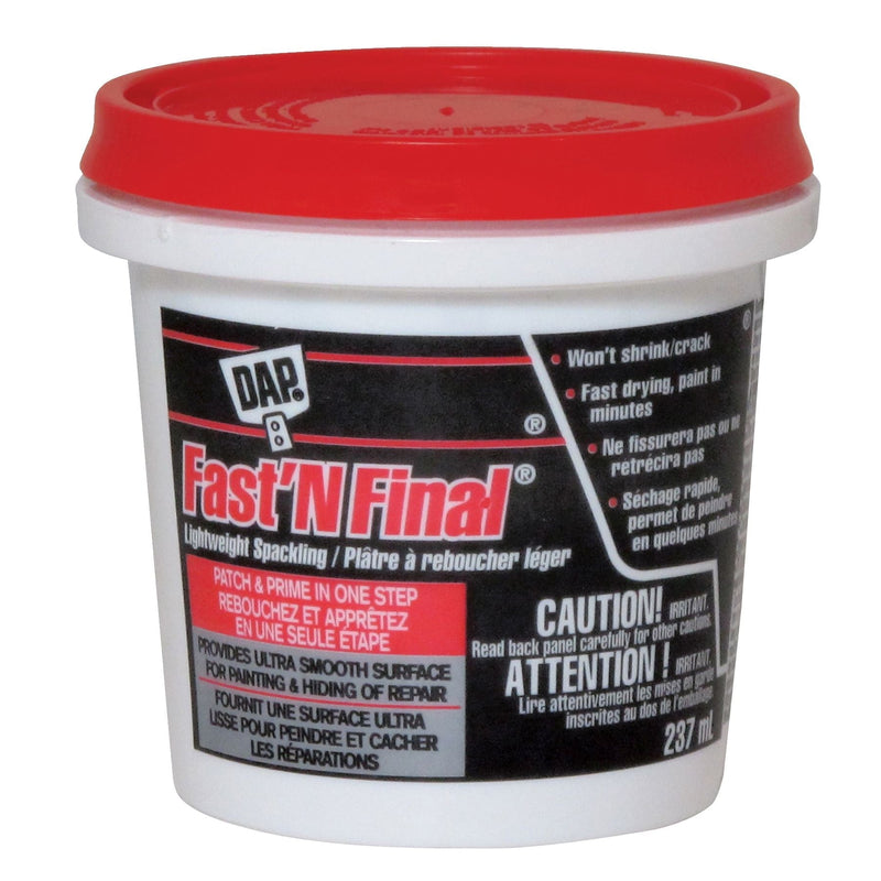 DAP Fast N' Final Lightweight Spackling, 237-mL A6