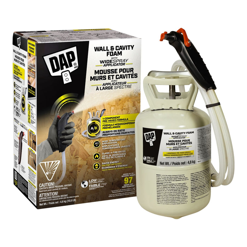 DAP Wall and Cavity 1-Component Foam with Wide Spray, 10.4-lb F5