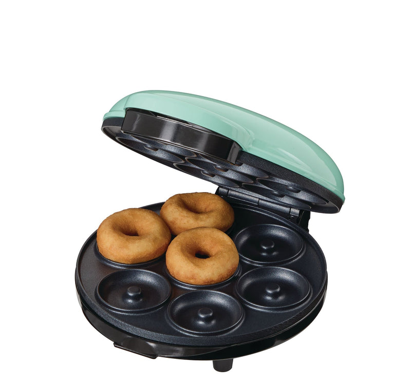 Dash Express Mini Compact Electric Donut Maker, Non-Stick Surface, Aqua L6