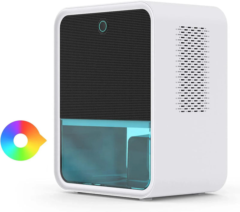 Bedroom Dehumidifier 2.2L Water Tank with Hygrometer RGB LED Light M7