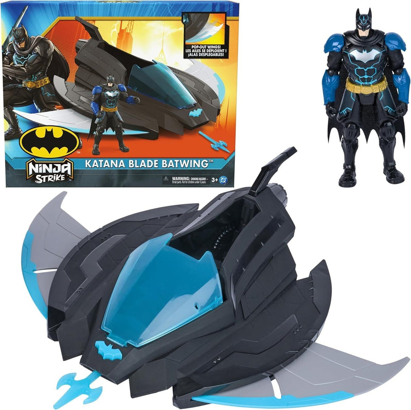 DC Batman Ninja Srike Katana Blade Batwing and 6-in Action Figure, Ages 3+ G0