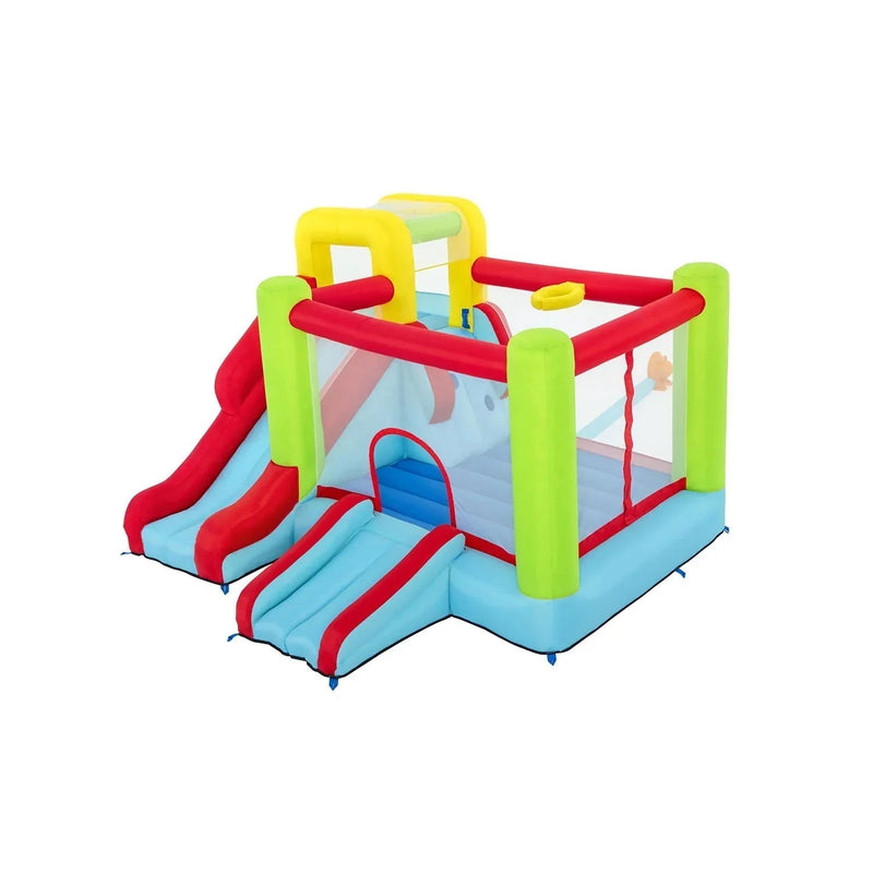 10' Inflatable Bounce House Park with Basketball and Slide. 126 C3