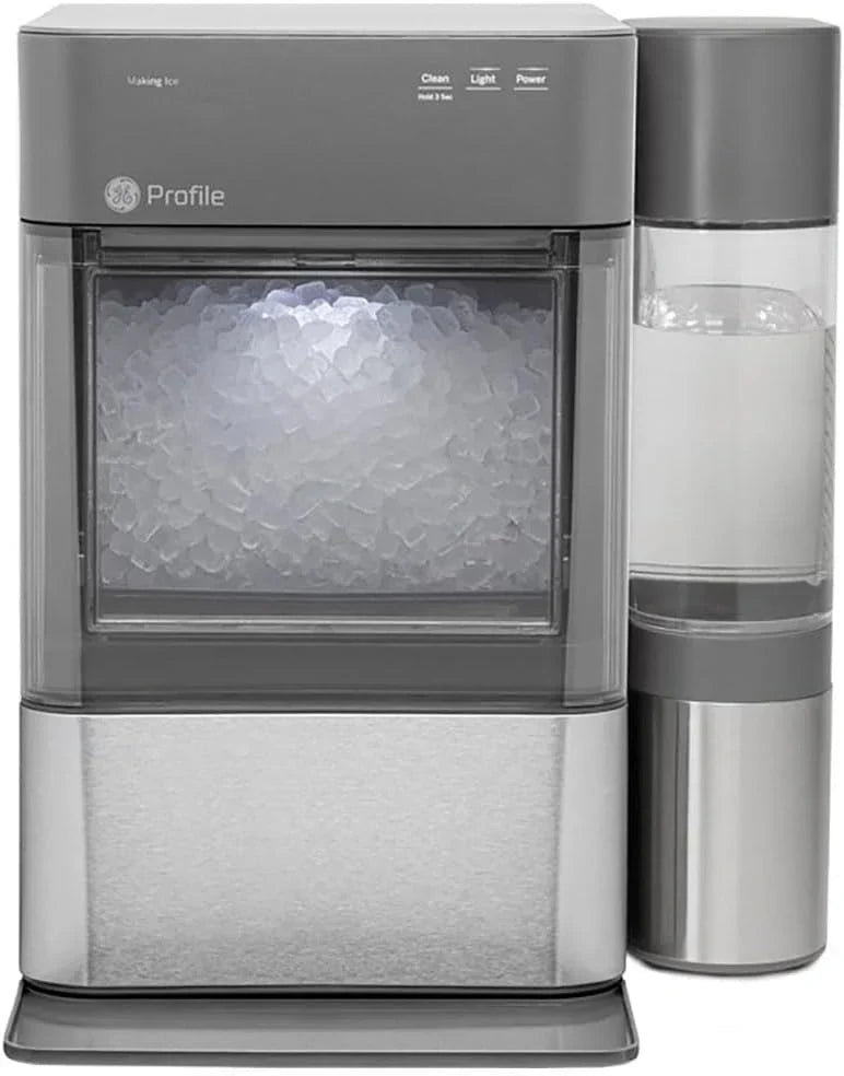 GE Profile Opal 2.0 XL with 1 Gallon Tank, Chewable Crunchable Countertop Nugget Ice Maker, Scoop included, 38 lbs in 24 hours, Pellet Ice Machine with WiFi & Smart Connected, Stainless Steel Z4