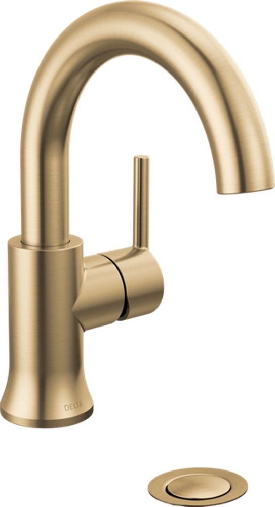 Delta 1-Handle High-Arc Lavatory Faucet, Champagne Bronze J8