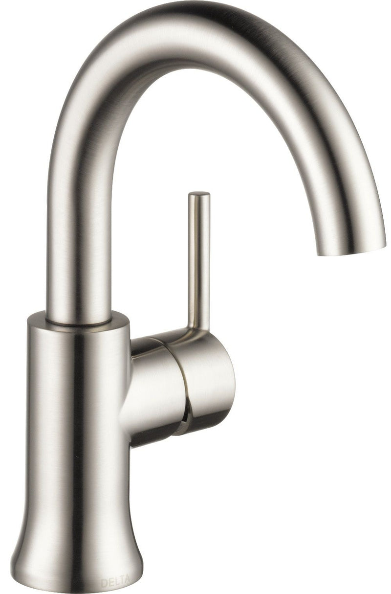 Delta 1-Handle High-Arc Lavatory Faucet, Stainless F9