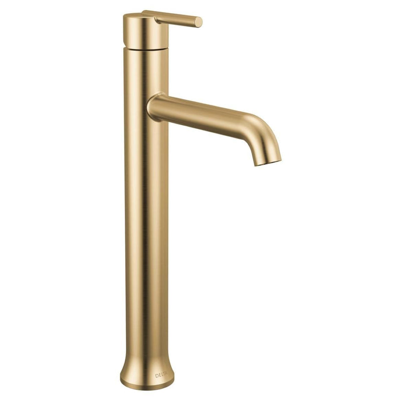 Delta 1-Handle Vessel Lavatory Faucet, Champagne Bronze Q9