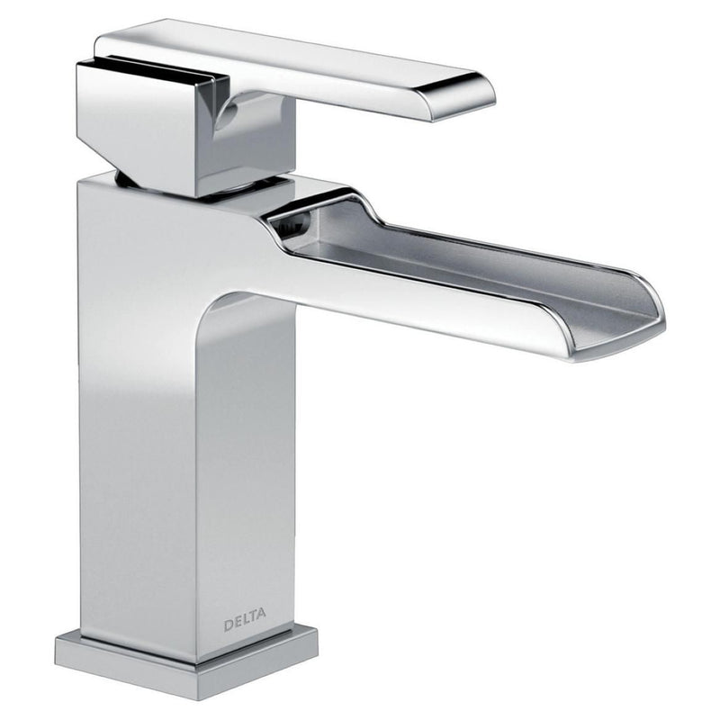 Delta Ara 1-Handle Channel Bathroom Faucet with Metal Pop-Up, Chrome W0