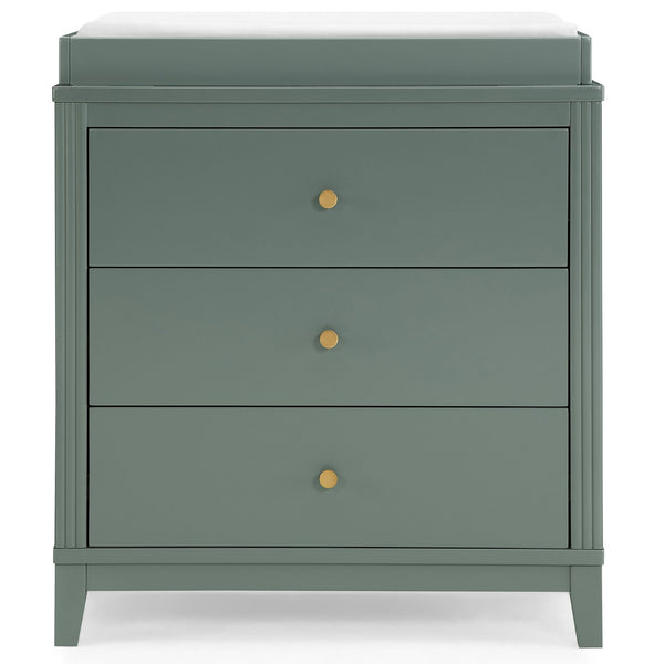 Delta Eloise 3-Drawer Dresser with Changing Top, Grassy Glen E0