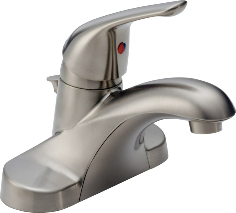 Delta Faucet Principals Single Handle 4-in Centreset Bathroom Sink Faucet, WaterSense Certified, Brushed Nickel G7