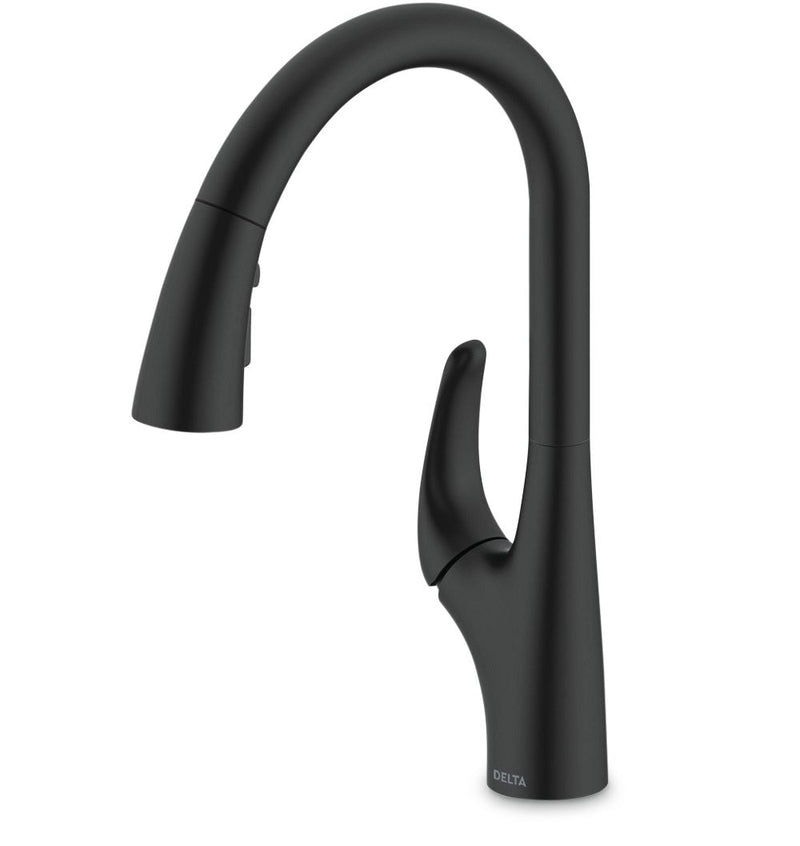 Delta Seabourne Pull-Down Kitchen Faucet, Matte Black T8