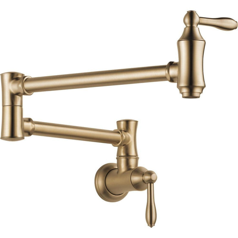 Delta Trad Pot Filler Faucet, Wall Mount E5