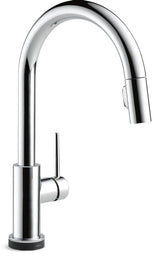 Delta Trinsic Faucet Single Handle High Arc Pull Down Kitchen Faucet
