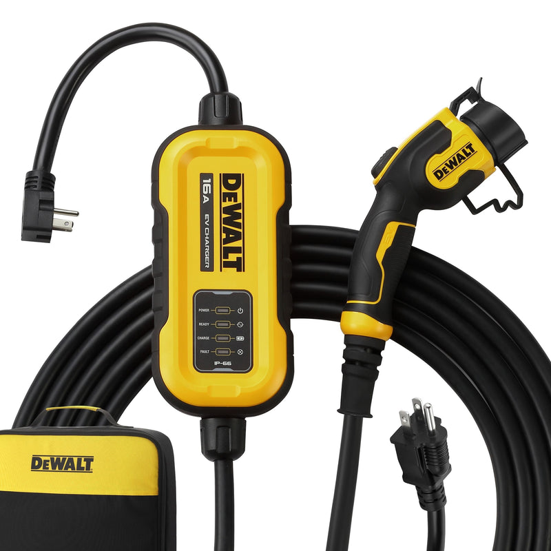 DeWalt 16A Level 1 NEMA 5-15 & 6-20 J1772 EV Charger A2