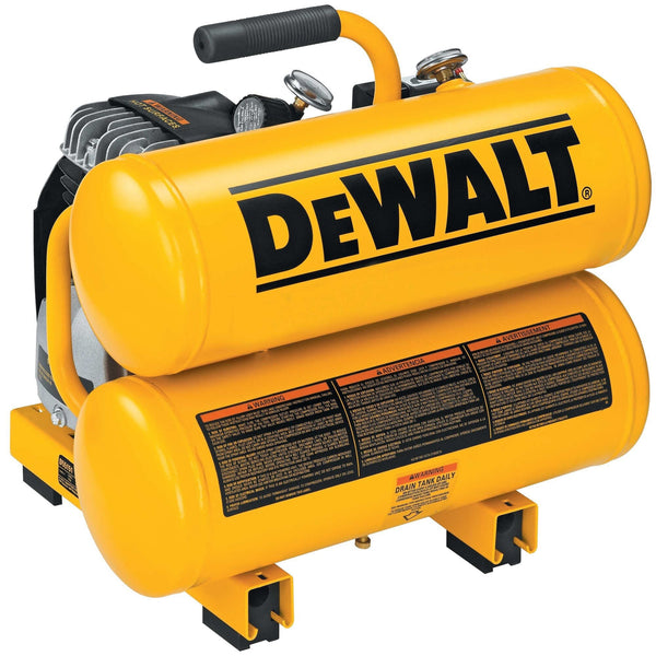 DEWALT 4-Gallon Twin Stack Air Compressor, 125 PSI R7