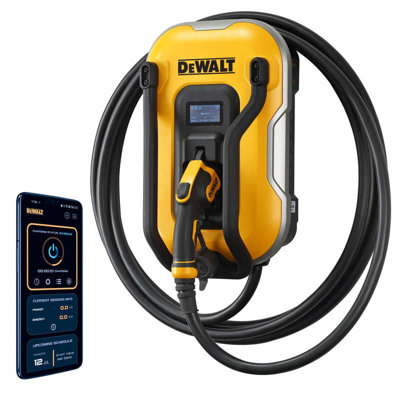 DeWalt 48A Wi-Fi Level 2 Hardwired J1772 EV Charger I4