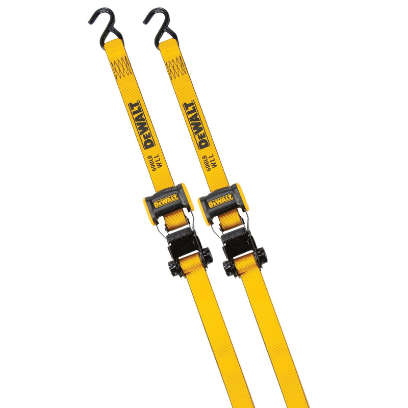 DEWALT DXBC18002 1,800-lb Ratchet Tie-Down Straps, 1.25-in x 12-ft, 2-pk R4
