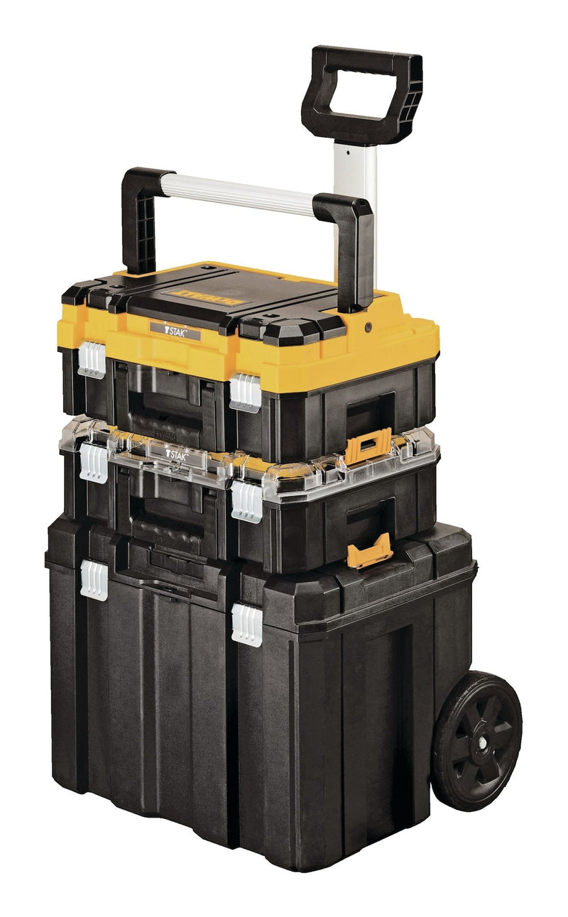 DEWALT TSTAKModular Portable Tower Toolbox/Tool Storage System with Wheels & Lids, 20x17x27-in, 3-pc L9