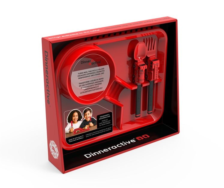 Dinneractive Danawares Firefighter Theme Plastic Meal Tray Set, 3-pc I1