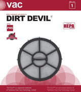 Dirt Devil F95 HEPA Primary Replacement Vacuum Cleaner Filter, 1-pk