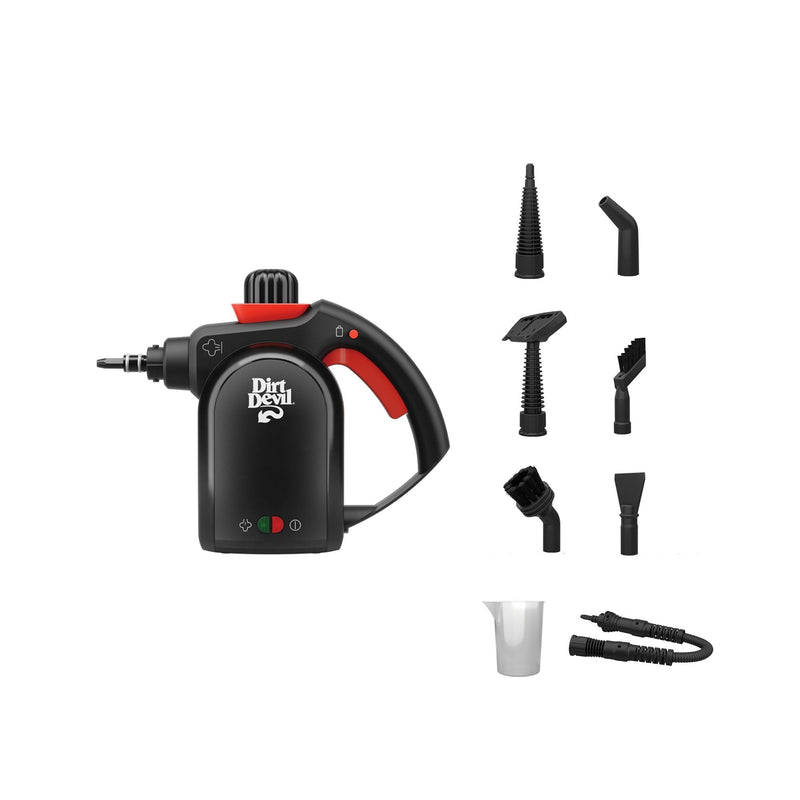 Dirt Devil Handheld Portable Steam Cleaner, Multi-surface, 7-in-1 Specialized Attachment Kit H8
