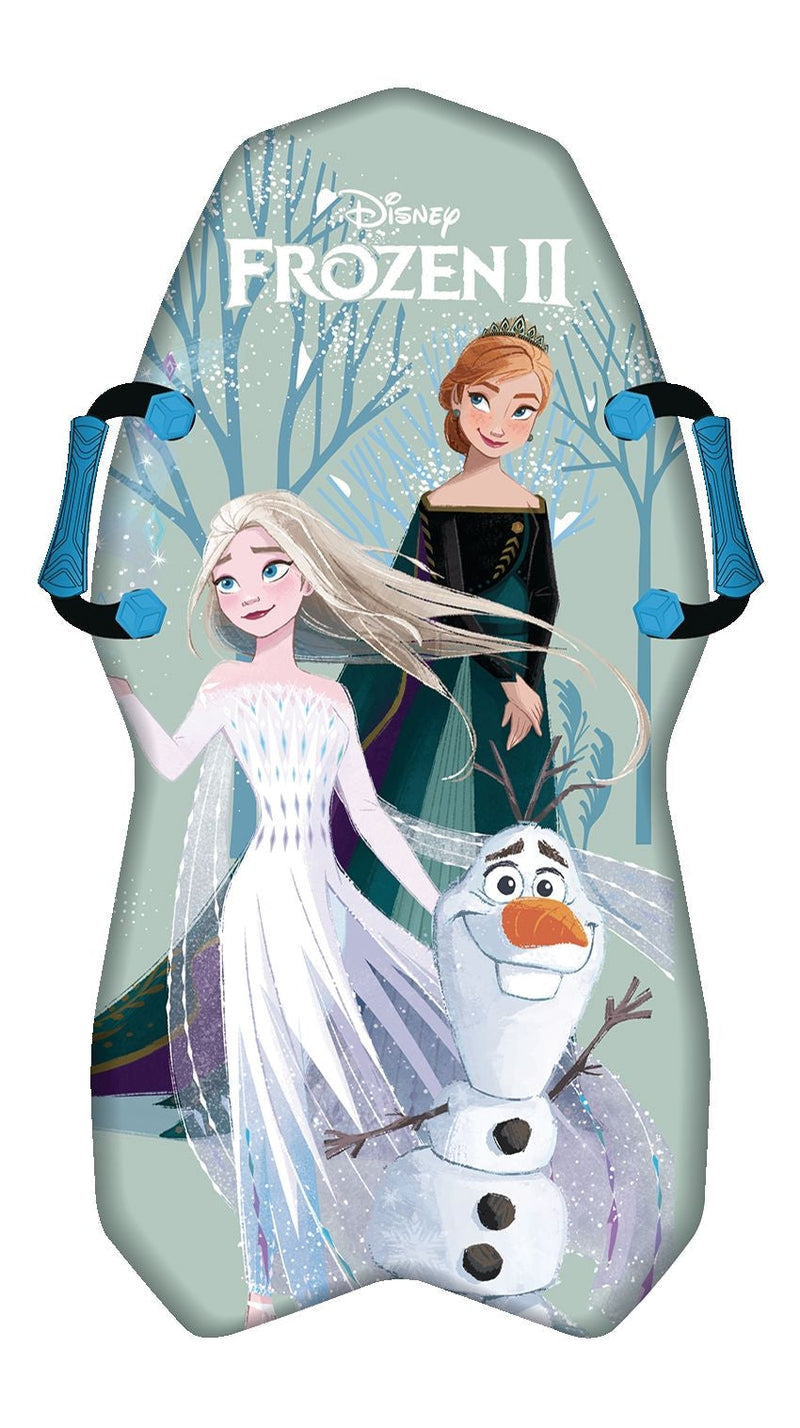Disney Frozen 2 Kids' 1-Person Lightweight Foam Winter Snow Sled/Toboggan with Handles C7