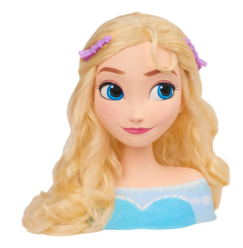 Disney Frozen Elsa Styling Head Toy with 14 Accessories for Hair Styling and Braiding, Ages 3+ M4