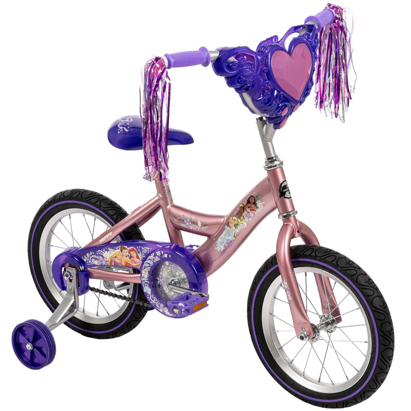 Disney Princess Kids' Bike with Removable Training Wheels, 14-in L2