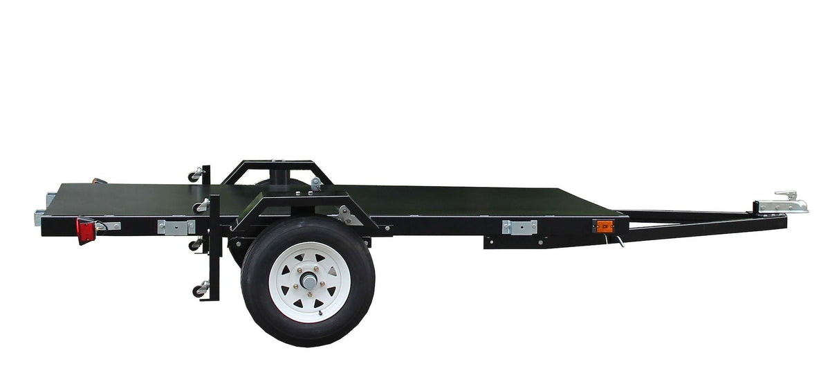 DK2 4x8-ft Single-Axle Folding Utility Trailer with 2-in Ball Coupler