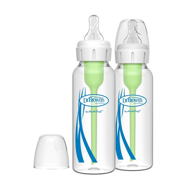 Dr. B's + Glass Narrow Bottles, 8-oz, 2-pk O7