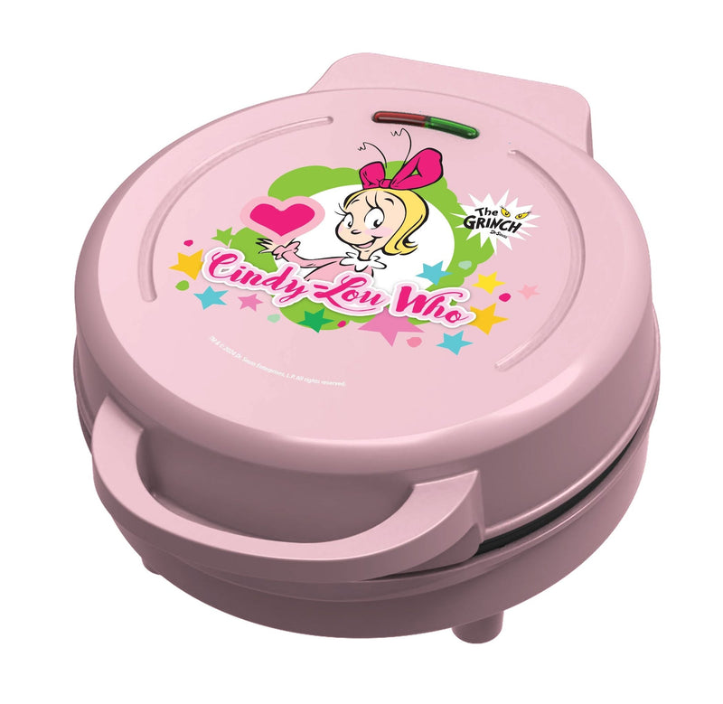 Dr. Seuss Cindy Lou Who Heart Shaped Waffle Pop Maker, Pink V0