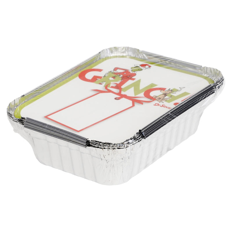 Dr. Seuss Grinch Aluminum Containers with Lids, 5-pk I9