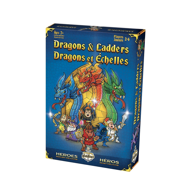 Dragons & Ladders Family Board Game, Bilingual, Ages 7+ S4