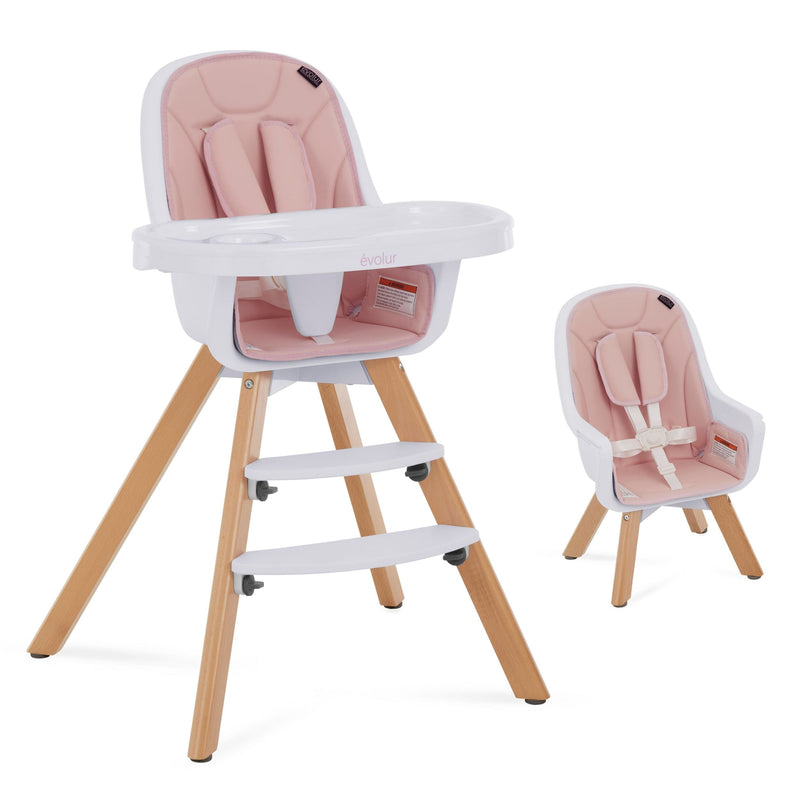 Dream on Me Zoodle Convertible High Chair, Pink R4