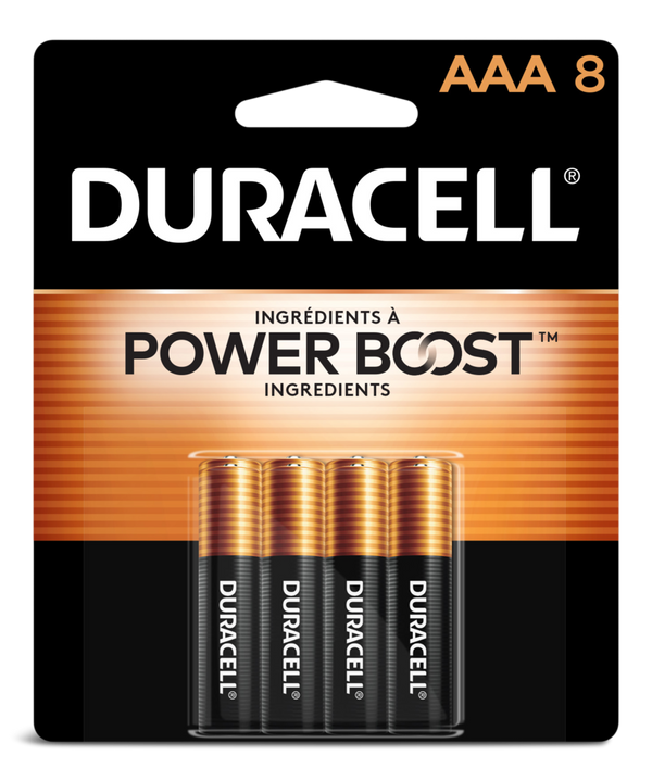 Duracell Coppertop AAA Alkaline Batteries, All Purpose, 8-pk E3