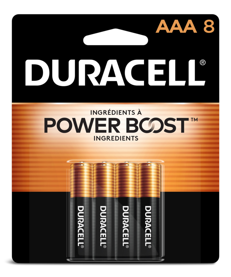 Duracell Coppertop AAA Alkaline Batteries, All Purpose, 8-pk E3