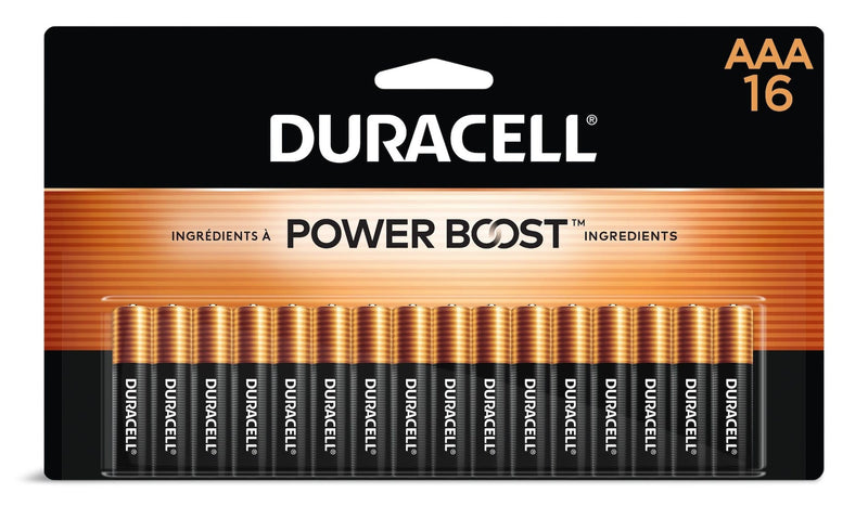 Duracell Coppertop AAA Batteries, Alkaline,16-pk R0