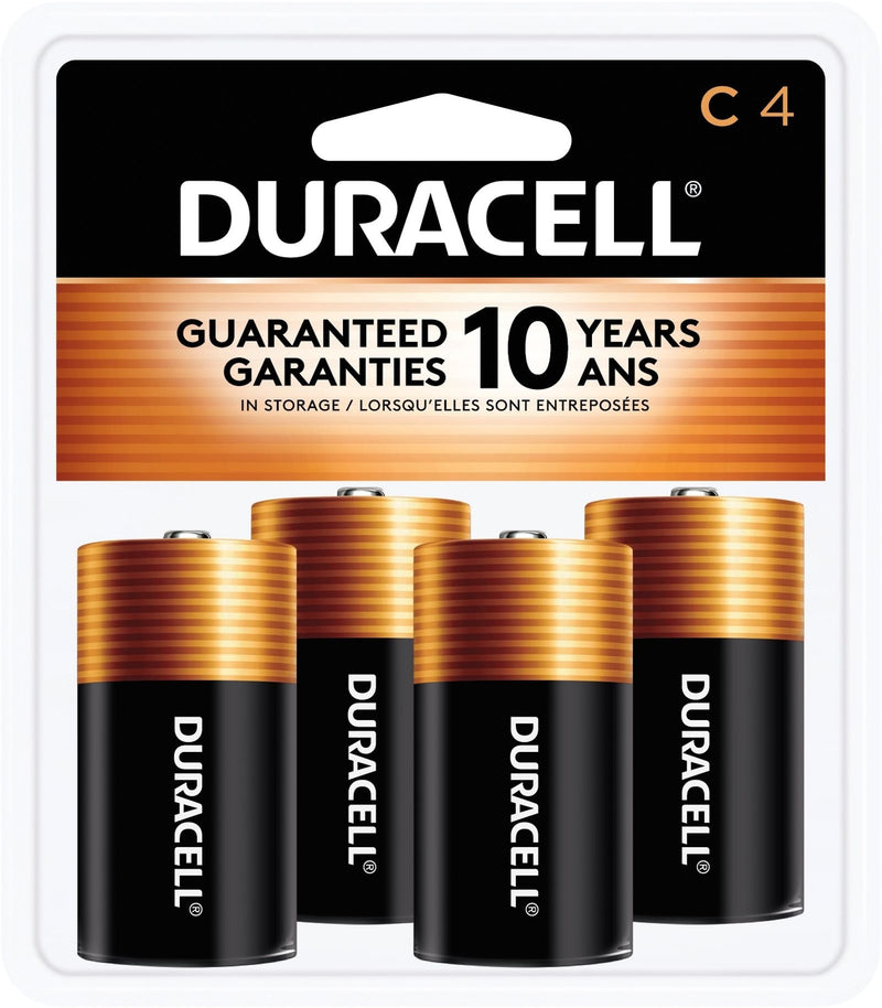 Duracell Coppertop C Alkaline Batteries, All Purpose, 4-pk L9