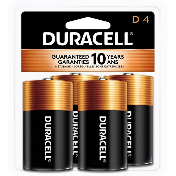 Duracell Coppertop D Alkaline Batteries, All Purpose, 4-pk X9