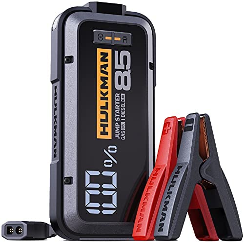 HULKMAN Alpha85 Jump Starter 2000 Amp 20000mAh Car Starter for up to 8.5L Gas and 6L Diesel Engines K5