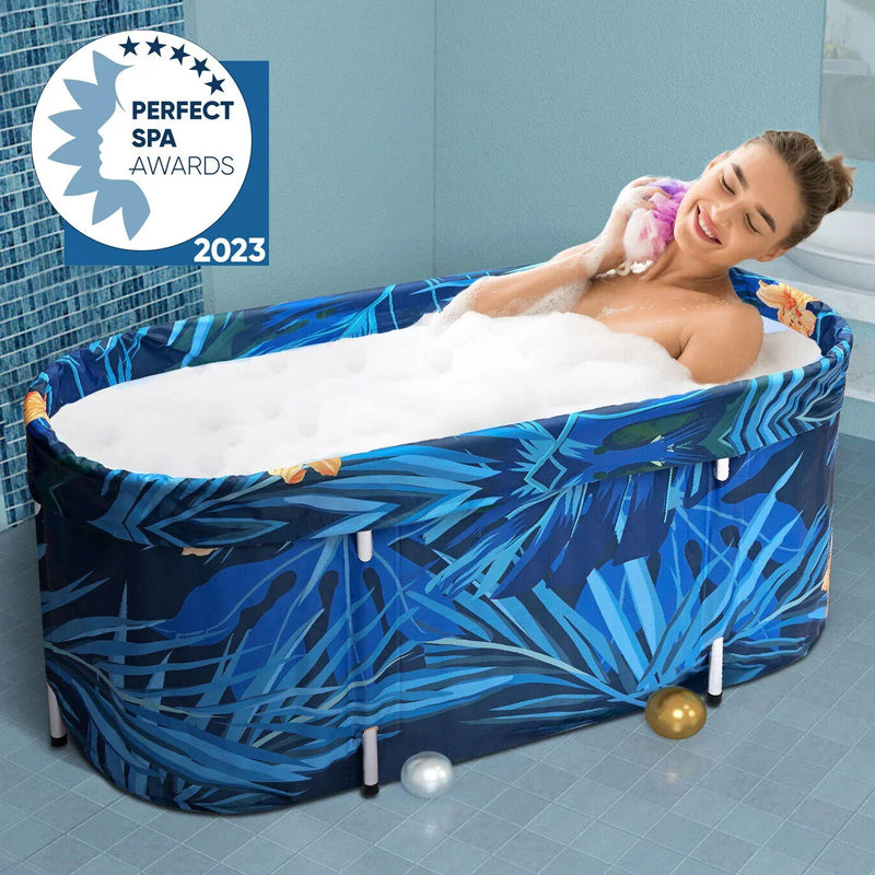 De-Stress 2023 Large Portable Folding Soaking Bathtub For Adults D9