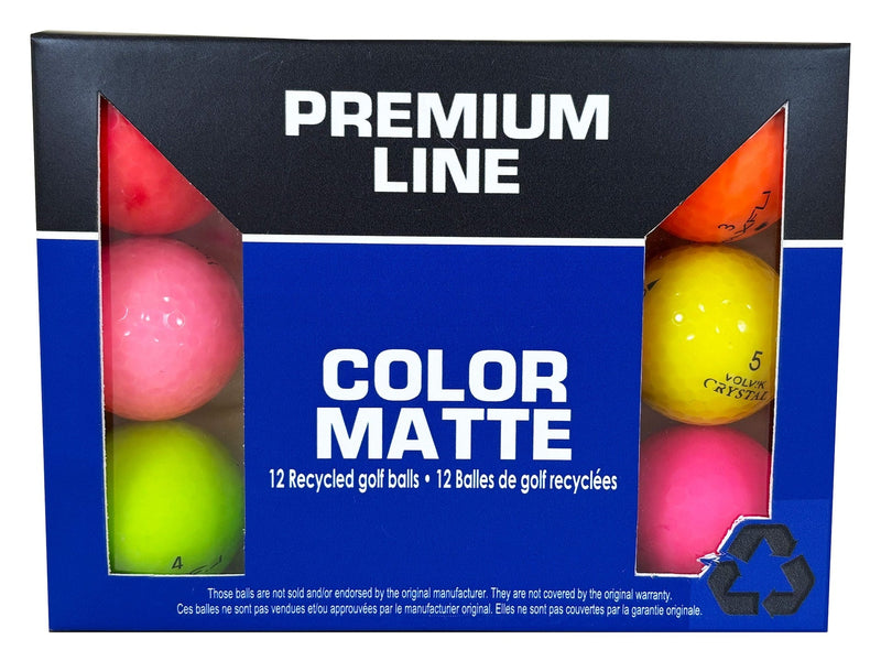 Eagle Recycled Golf Balls, Mixed/Matte Colours, 12-pk H4