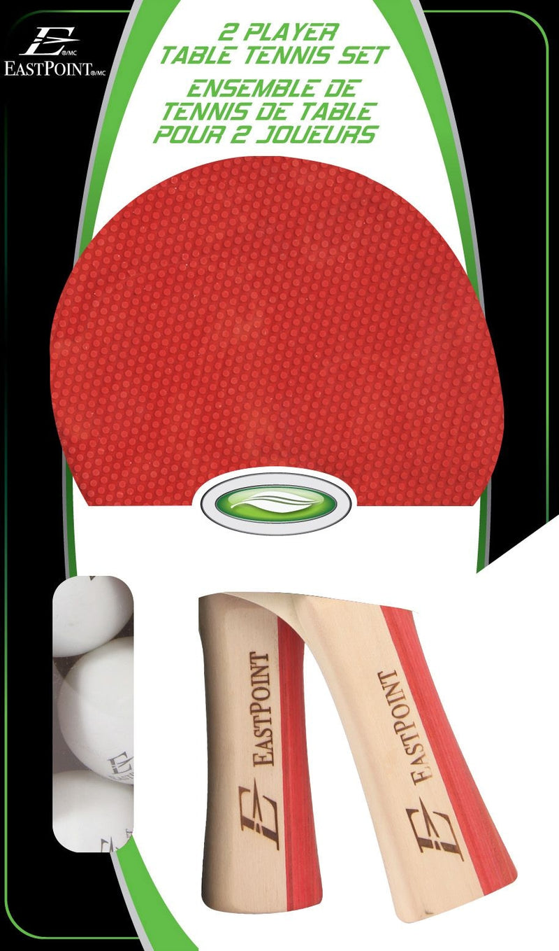 EastPoint 2-Player Table Tennis/Ping Pong Set with Paddles/Rackets & Balls, 5-pc X0