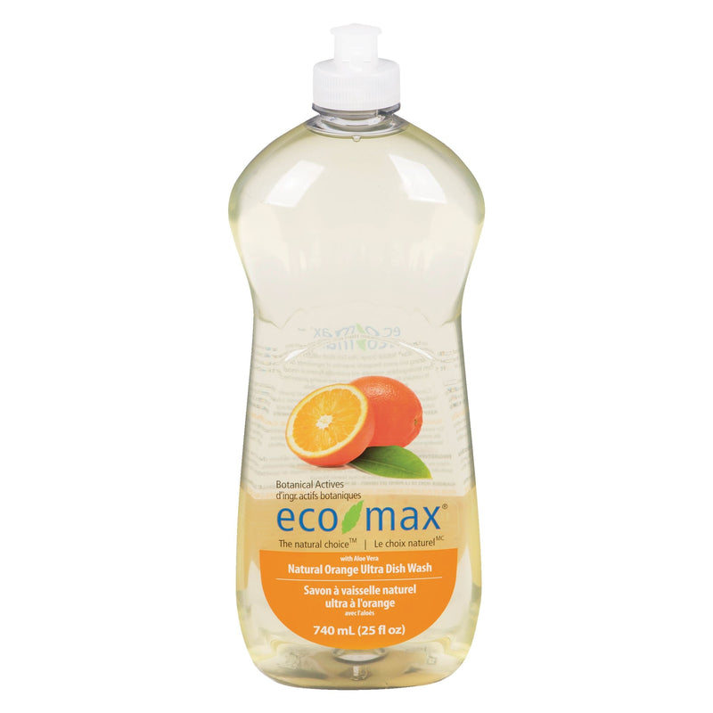Eco-Max Natural Ultra Liquid Dish Soap, Assorted Scents, 740-mL D7