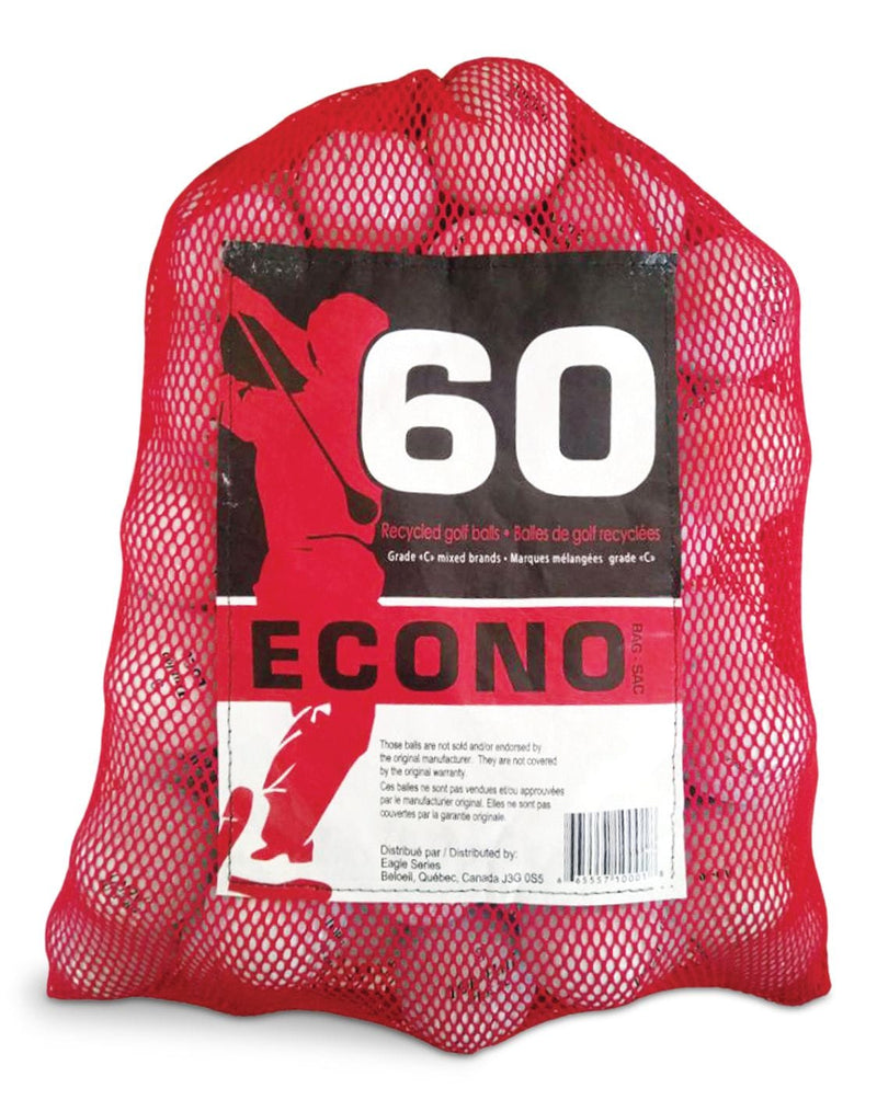 Econo Mixed Recycled Golf Balls, Grade C, 60-pk Q9
