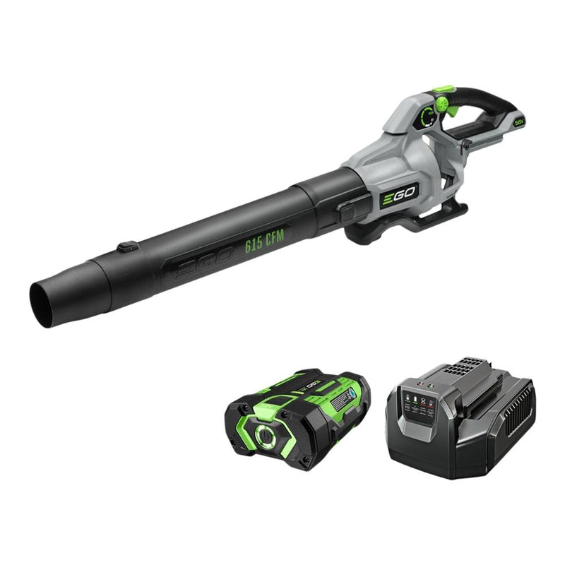 EGO POWER+ 56V Brushless Cordless 615 CFM Leaf Blower, Includes (1) 2.5Ah Battery and (1) 210W Standard Charger, LB6151 F1