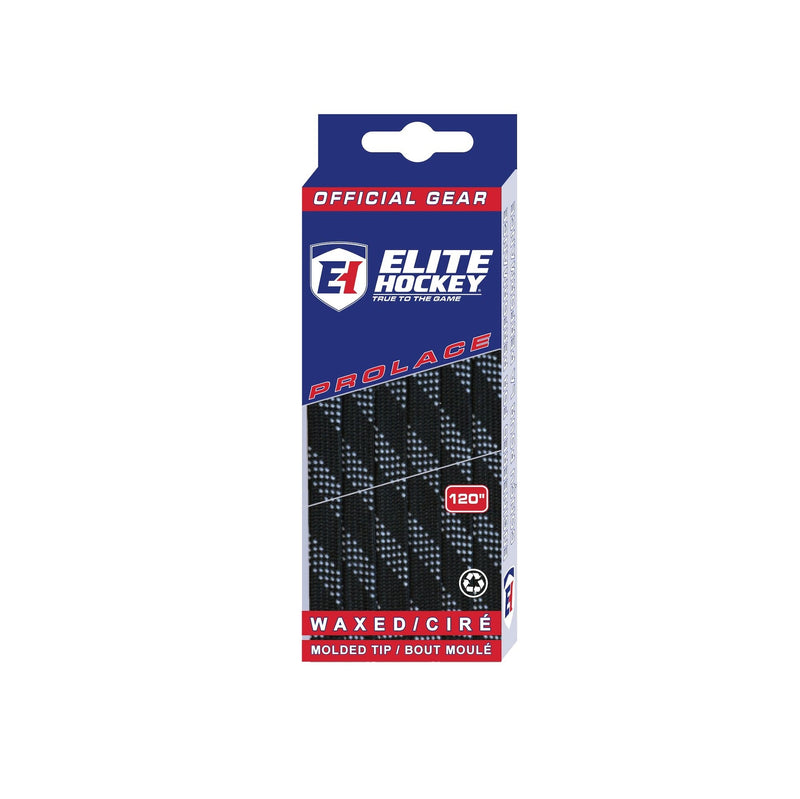 Elite Hockey Prolace Skate Laces, Waxed, Black, Assorted Sizes R2