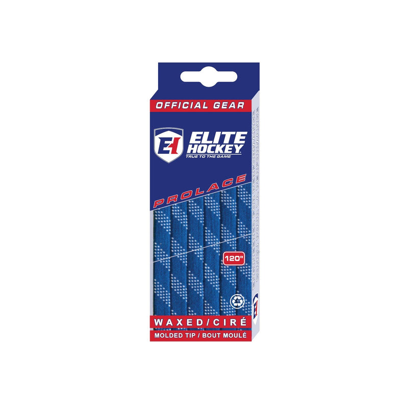 Elite Hockey Prolace Skate Laces, Waxed, Navy, Assorted Sizes I9